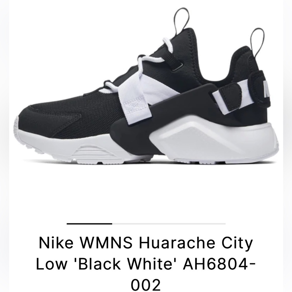 Nike WMNS Huarache City Low 'Black White' AH6804-002